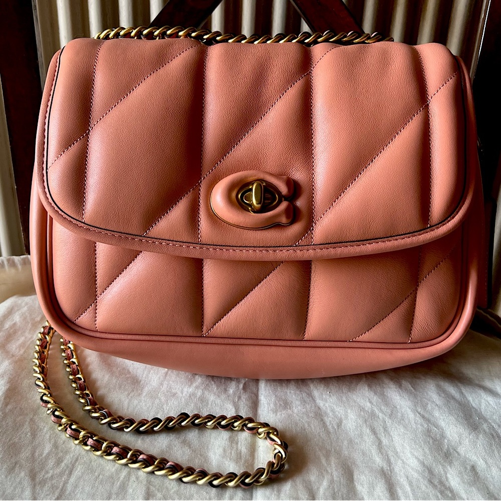 COACH PILLOW MADISON SHOULDER BAG - CORAL